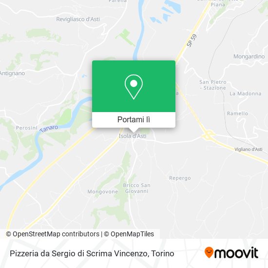 Mappa Pizzeria da Sergio di Scrima Vincenzo