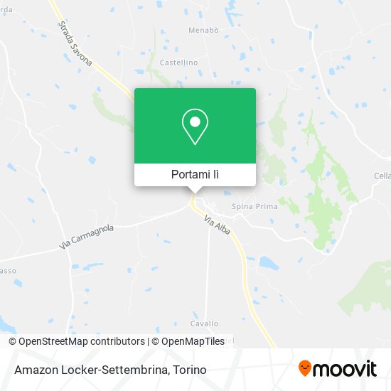 Mappa Amazon Locker-Settembrina