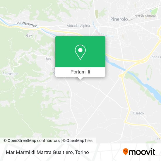 Mappa Mar Marmi di Martra Gualtiero