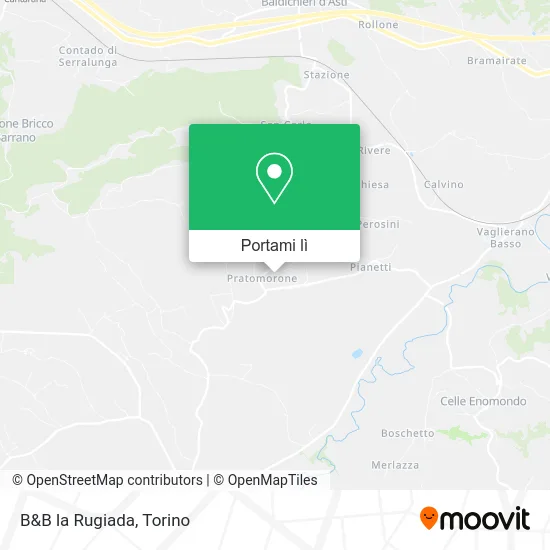 Mappa B&B la Rugiada