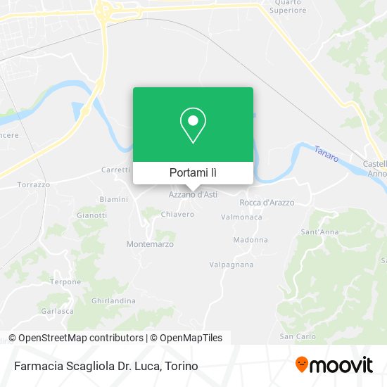 Mappa Farmacia Scagliola Dr. Luca