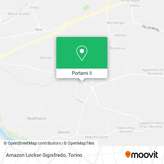 Mappa Amazon Locker-Sigisfredo