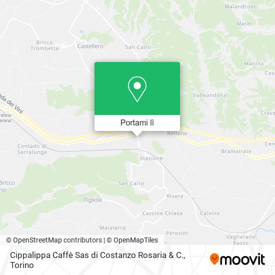 Mappa Cippalippa Caffè Sas di Costanzo Rosaria & C.