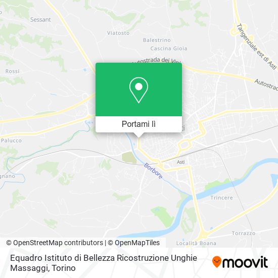 Mappa Equadro Istituto di Bellezza Ricostruzione Unghie Massaggi