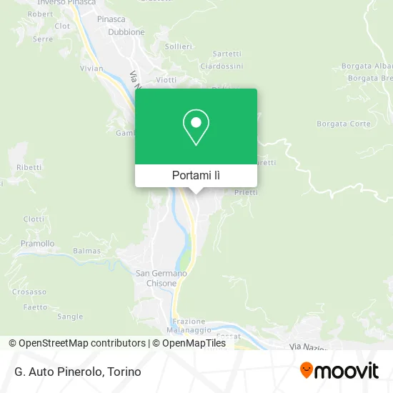 Mappa G. Auto Pinerolo