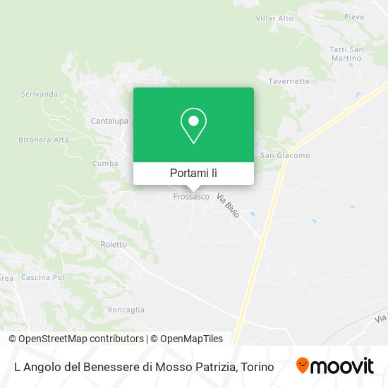 Mappa L Angolo del Benessere di Mosso Patrizia