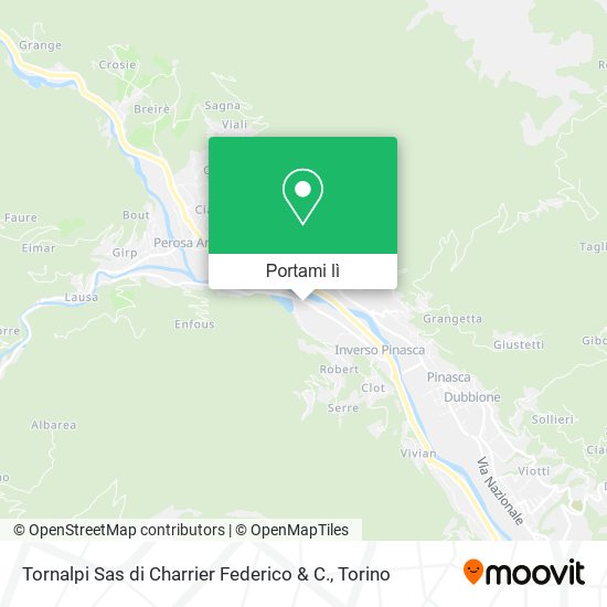Mappa Tornalpi Sas di Charrier Federico & C.