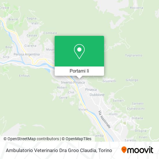 Mappa Ambulatorio Veterinario Dra Groo Claudia