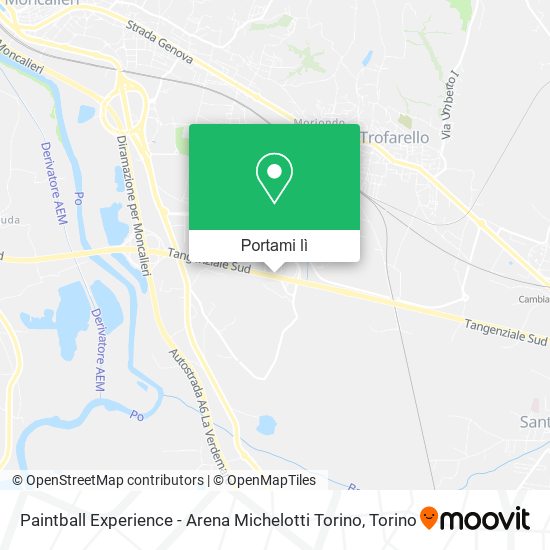 Mappa Paintball Experience - Arena Michelotti Torino