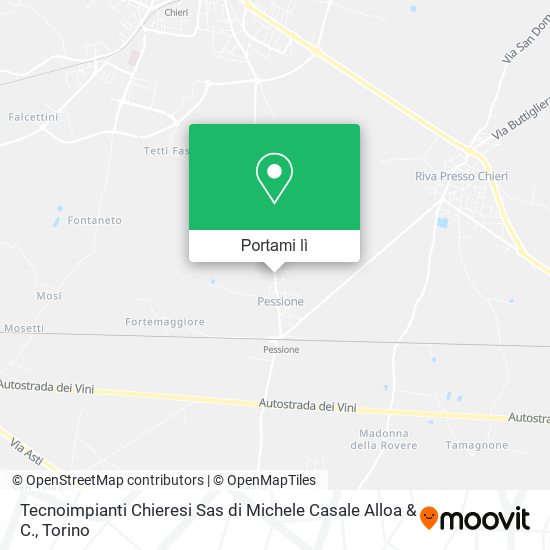 Mappa Tecnoimpianti Chieresi Sas di Michele Casale Alloa & C.