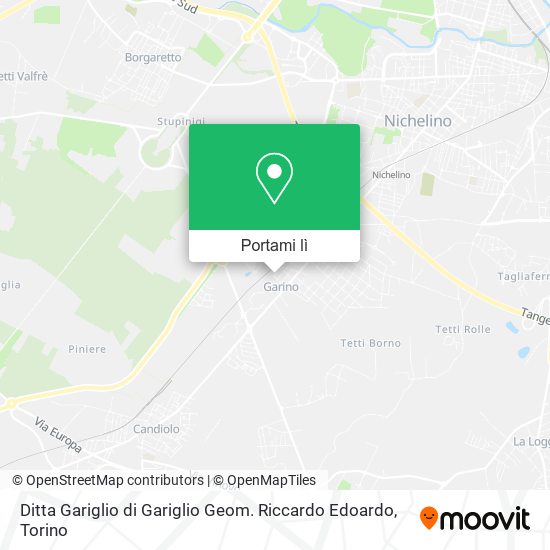 Mappa Ditta Gariglio di Gariglio Geom. Riccardo Edoardo