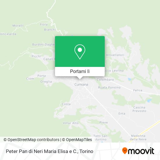 Mappa Peter Pan di Neri Maria Elisa e C.