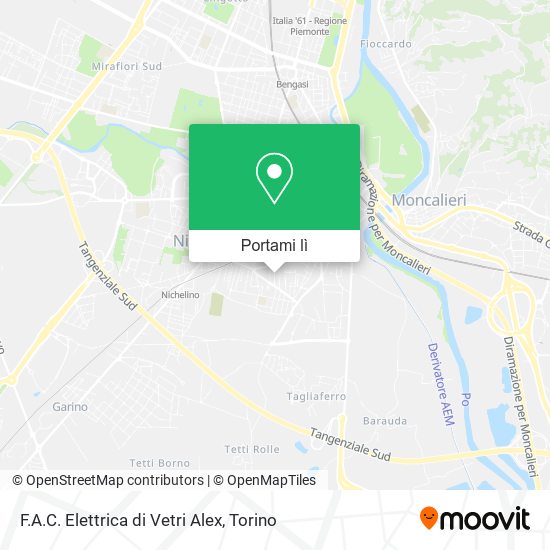 Mappa F.A.C. Elettrica di Vetri Alex