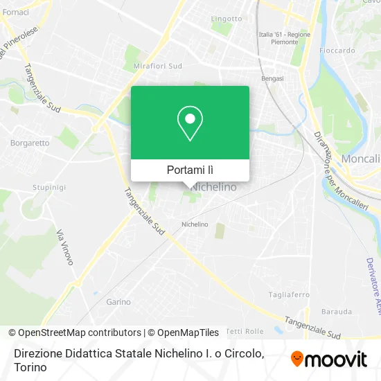 Mappa Direzione Didattica Statale Nichelino I. o Circolo