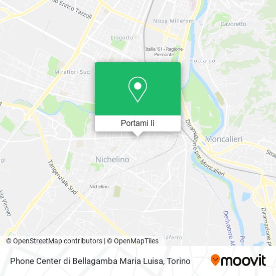 Mappa Phone Center di Bellagamba Maria Luisa