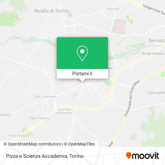 Mappa Pizza e Scienza Accademia