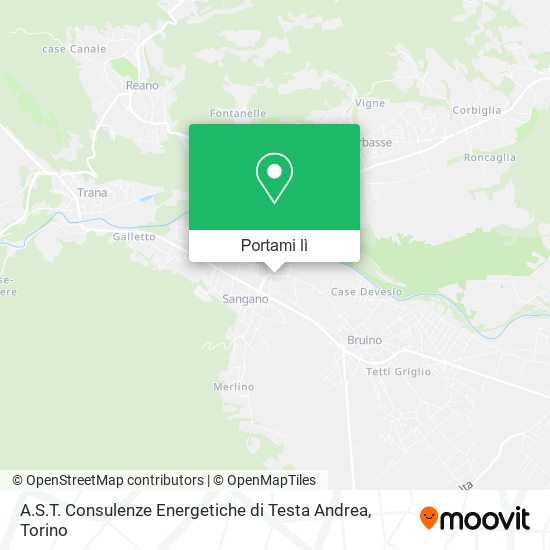 Mappa A.S.T. Consulenze Energetiche di Testa Andrea
