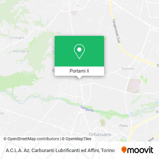Mappa A.C.L.A. Az. Carburanti Lubrificanti ed Affini
