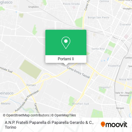 Mappa A.N.P. Fratelli Paparella di Paparella Gerardo & C.