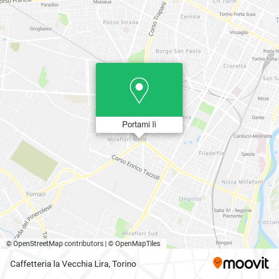 Mappa Caffetteria la Vecchia Lira