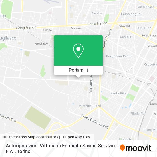 Mappa Autoriparazioni Vittoria di Esposito Savino-Servizio FIAT