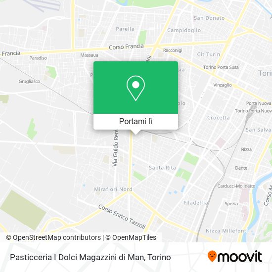 Mappa Pasticceria I Dolci Magazzini di Man
