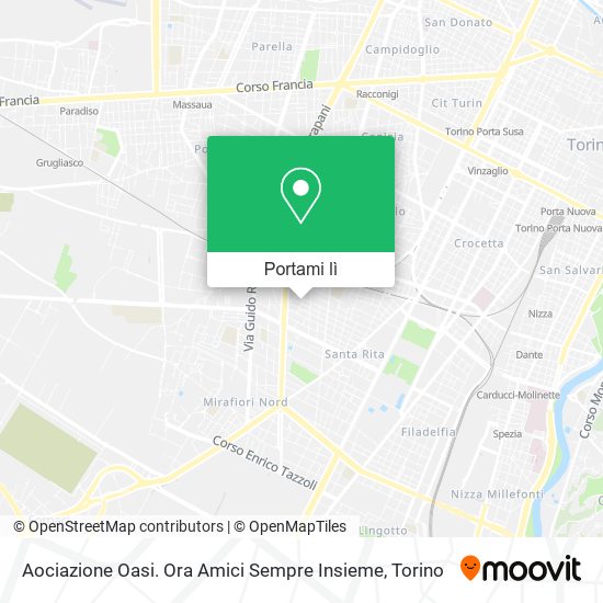 Mappa Aociazione Oasi. Ora Amici Sempre Insieme