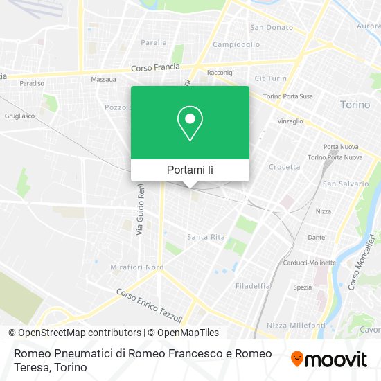 Mappa Romeo Pneumatici di Romeo Francesco e Romeo Teresa
