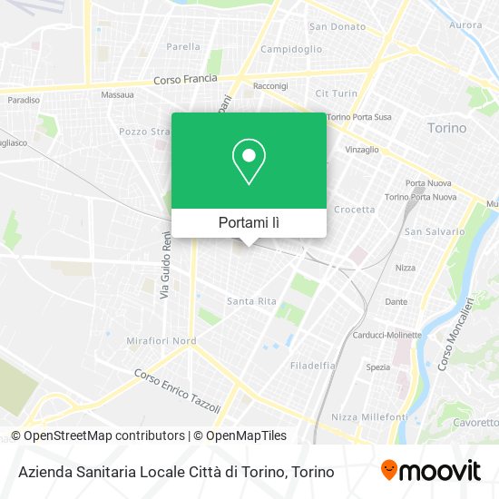 Mappa Azienda Sanitaria Locale Città di Torino