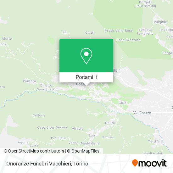 Mappa Onoranze Funebri Vacchieri