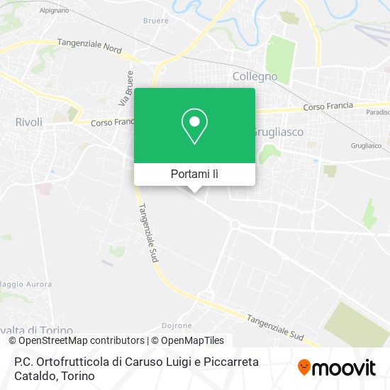Mappa P.C. Ortofrutticola di Caruso Luigi e Piccarreta Cataldo