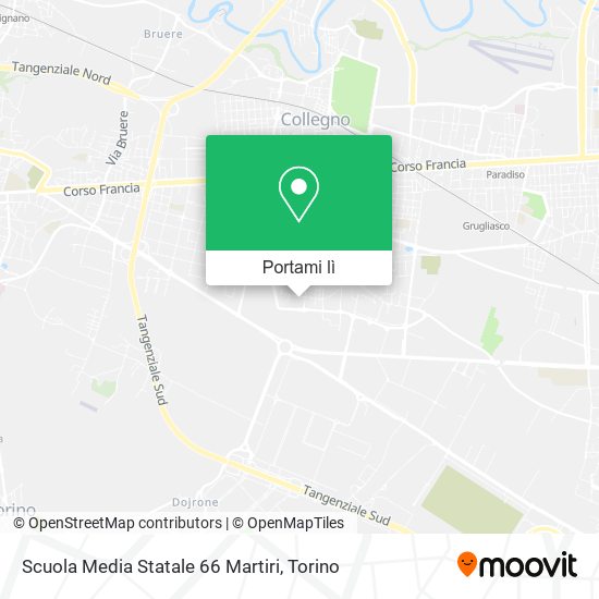 Mappa Scuola Media Statale 66 Martiri
