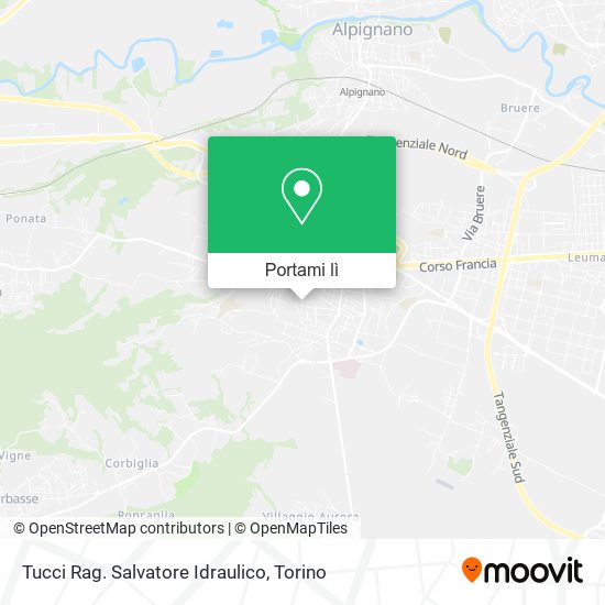 Mappa Tucci Rag. Salvatore Idraulico