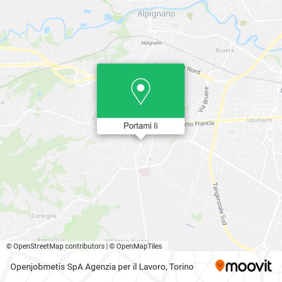 Mappa Openjobmetis SpA Agenzia per il Lavoro
