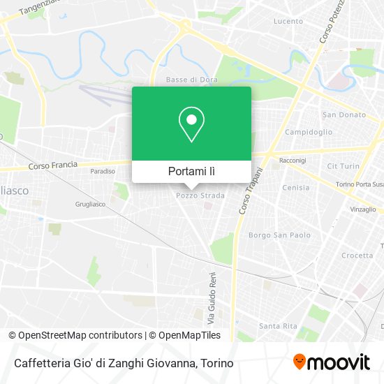 Mappa Caffetteria Gio' di Zanghi Giovanna