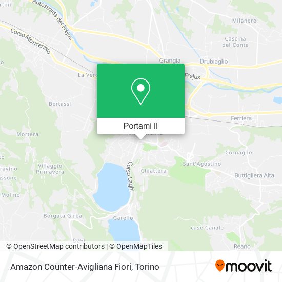 Mappa Amazon Counter-Avigliana Fiori