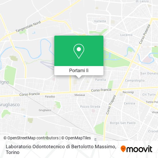 Mappa Laboratorio Odontotecnico di Bertolotto Massimo
