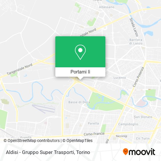 Mappa Aldisi - Gruppo Super Trasporti