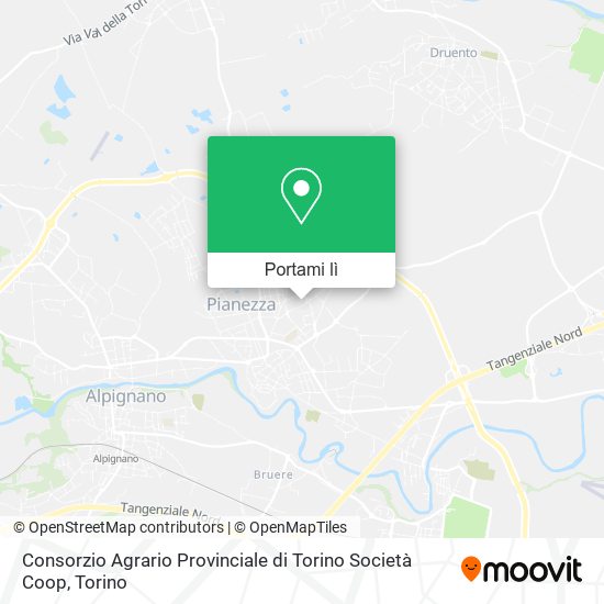 Mappa Consorzio Agrario Provinciale di Torino Società Coop