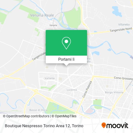 Mappa Boutique Nespresso Torino Area 12