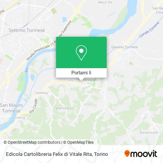 Mappa Edicola Cartolibreria Felix di Vitale Rita
