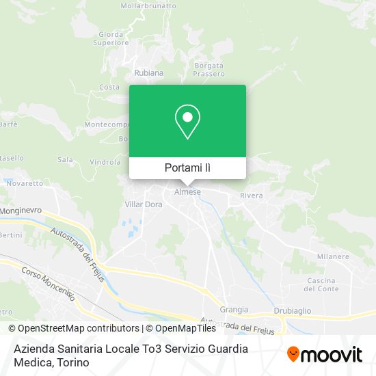 Mappa Azienda Sanitaria Locale To3 Servizio Guardia Medica