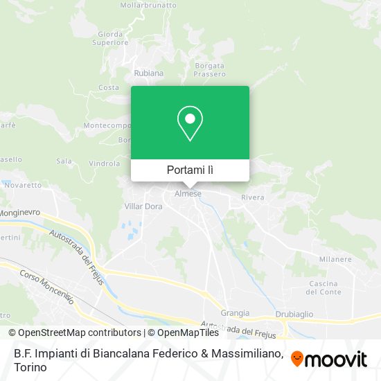Mappa B.F. Impianti di Biancalana Federico & Massimiliano