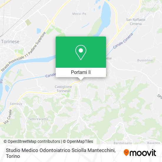 Mappa Studio Medico Odontoiatrico Sciolla Mantecchini