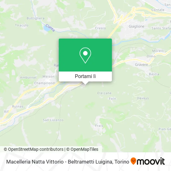 Mappa Macelleria Natta Vittorio - Beltrametti Luigina