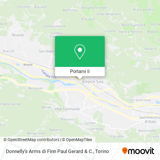 Mappa Donnelly's Arms di Finn Paul Gerard & C.