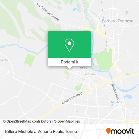 Mappa Billero Michele a Venaria Reale