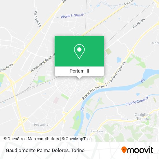 Mappa Gaudiomonte Palma Dolores