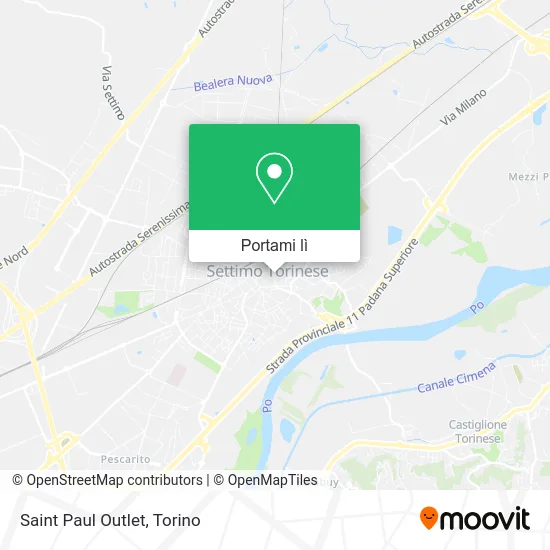 Mappa Saint Paul Outlet