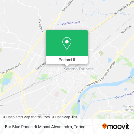 Mappa Bar Blue Roses di Minasi Alessandro